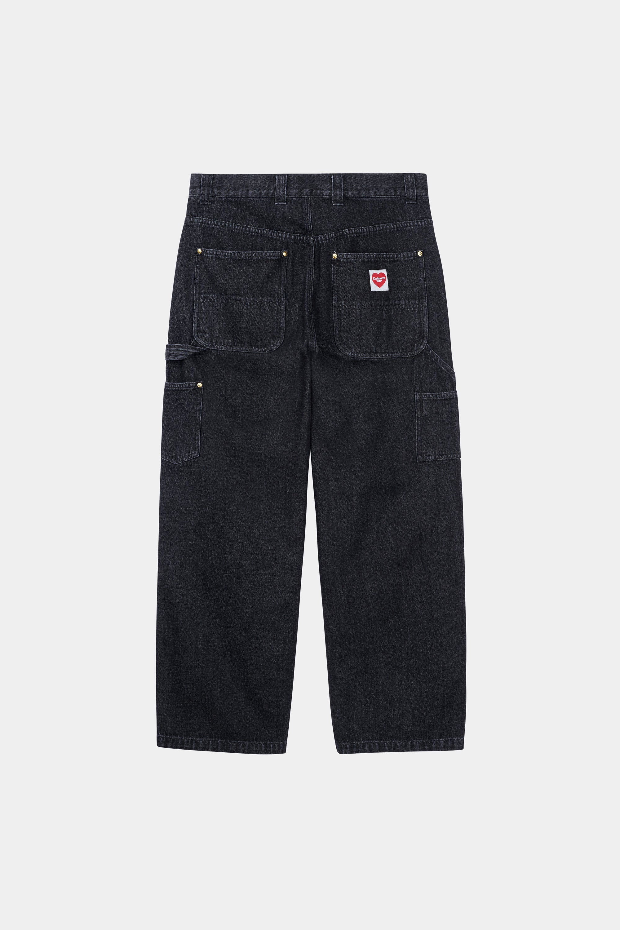 carhartt nash double knee pant ダブルニー Pantaloni Carhartt WIP Nash Double Knee - negru (black/stone washed)