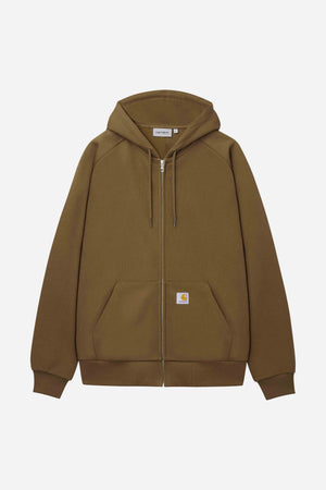 Hooded Square Label Jacket