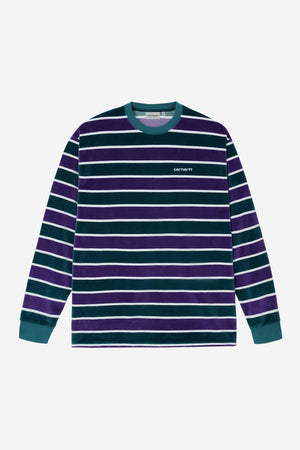 L/S Velour Stripe T-shirt