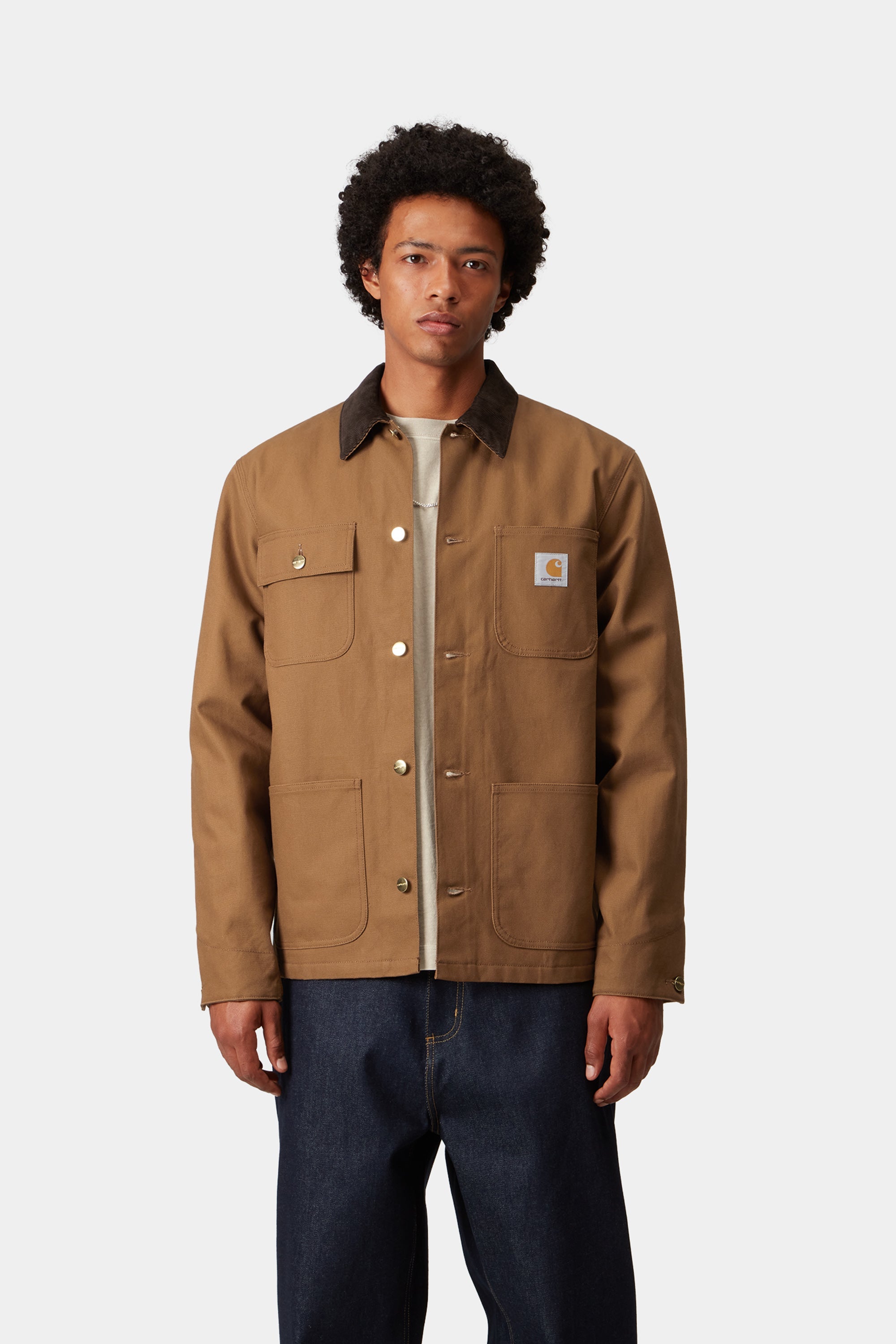 K*4様 carhartt wip MICHIGAN COAT Yosemite Carhartt WIP Michigan Coat (Winter), Tobacco / Black | Loja online