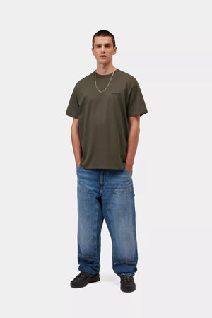 S/S Script Embroidery T-Shirt
