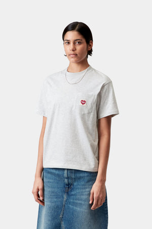 W S/S Pocket Heart T-Shirt