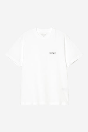 W S/S Script Embroidery T-S