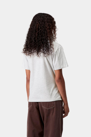 W S/S Script Embroidery T-S