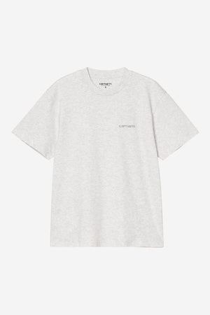 W S/S Script Embroidery T-S