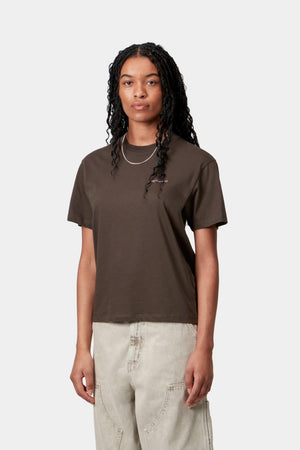 W S/S Script Embroidery T-S