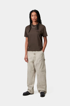 W S/S Script Embroidery T-S