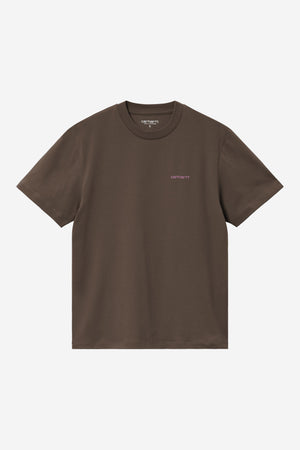 W S/S Script Embroidery T-S