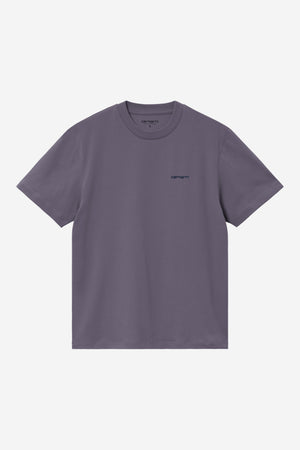 W S/S Script Embroidery T-S