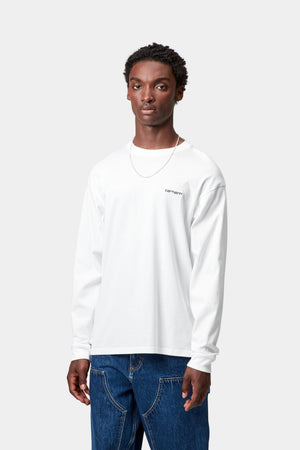 L/S Script Embroidery T-Shirt