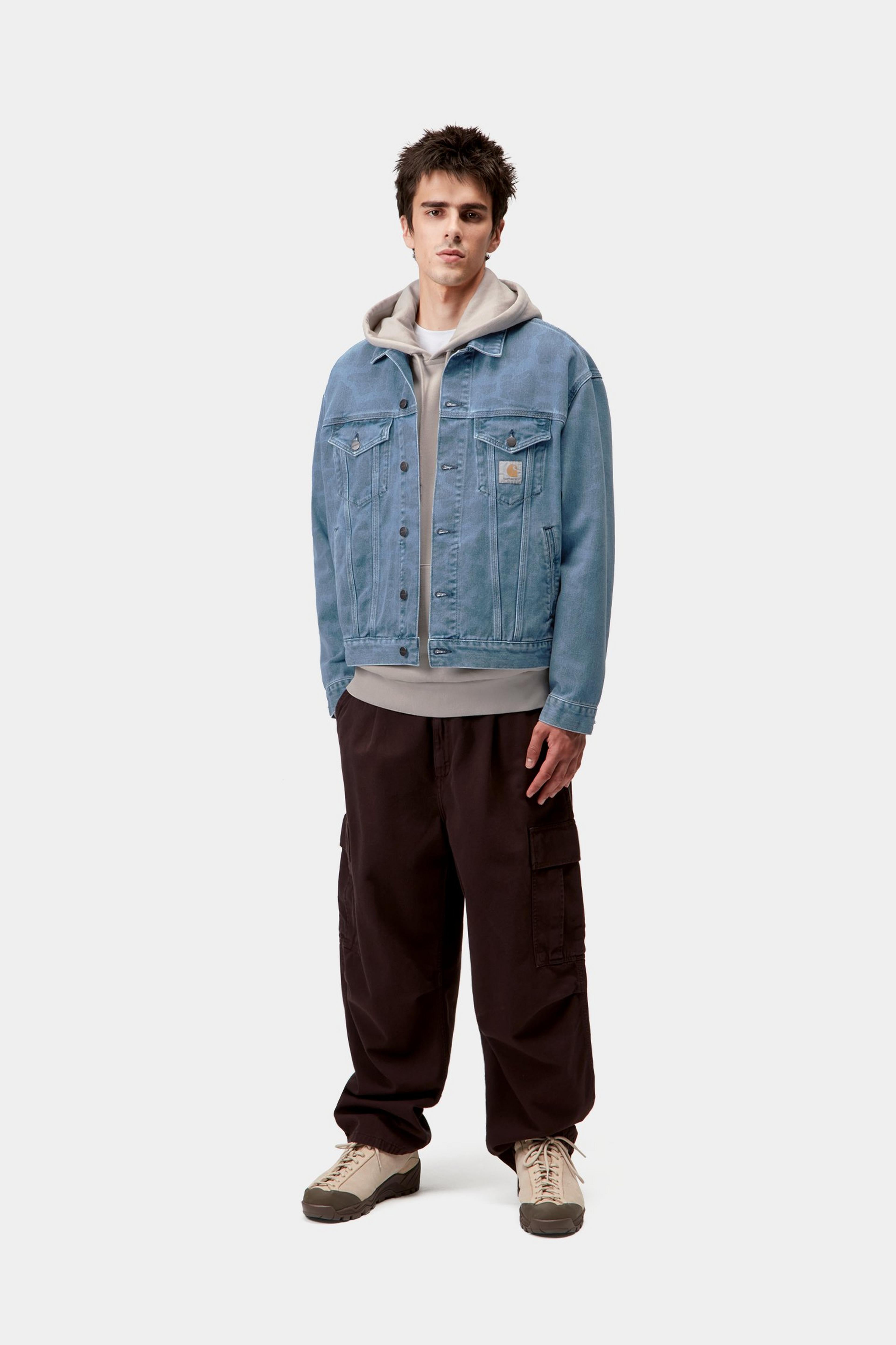 b*u様 Carhartt WIP DUCK HELSTON JACKET CARHARTT WIP_DUCK HELSTON JACKET (BLEACHED) :::BLUE DUCK CAMO