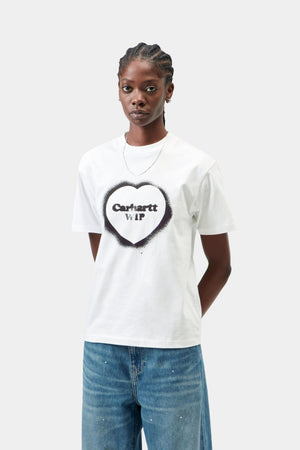W S/S Spray Heart T-Shirt
