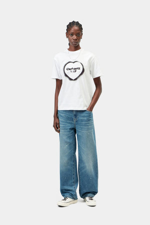 W S/S Spray Heart T-Shirt