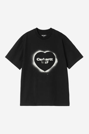 W S/S Spray Heart T-Shirt