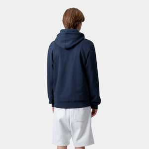 Hooded Script Embroidery Sweat