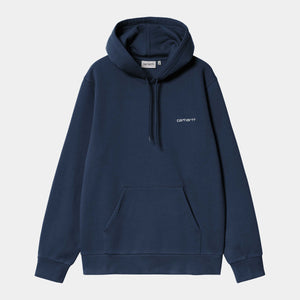Hooded Script Embroidery Sweat